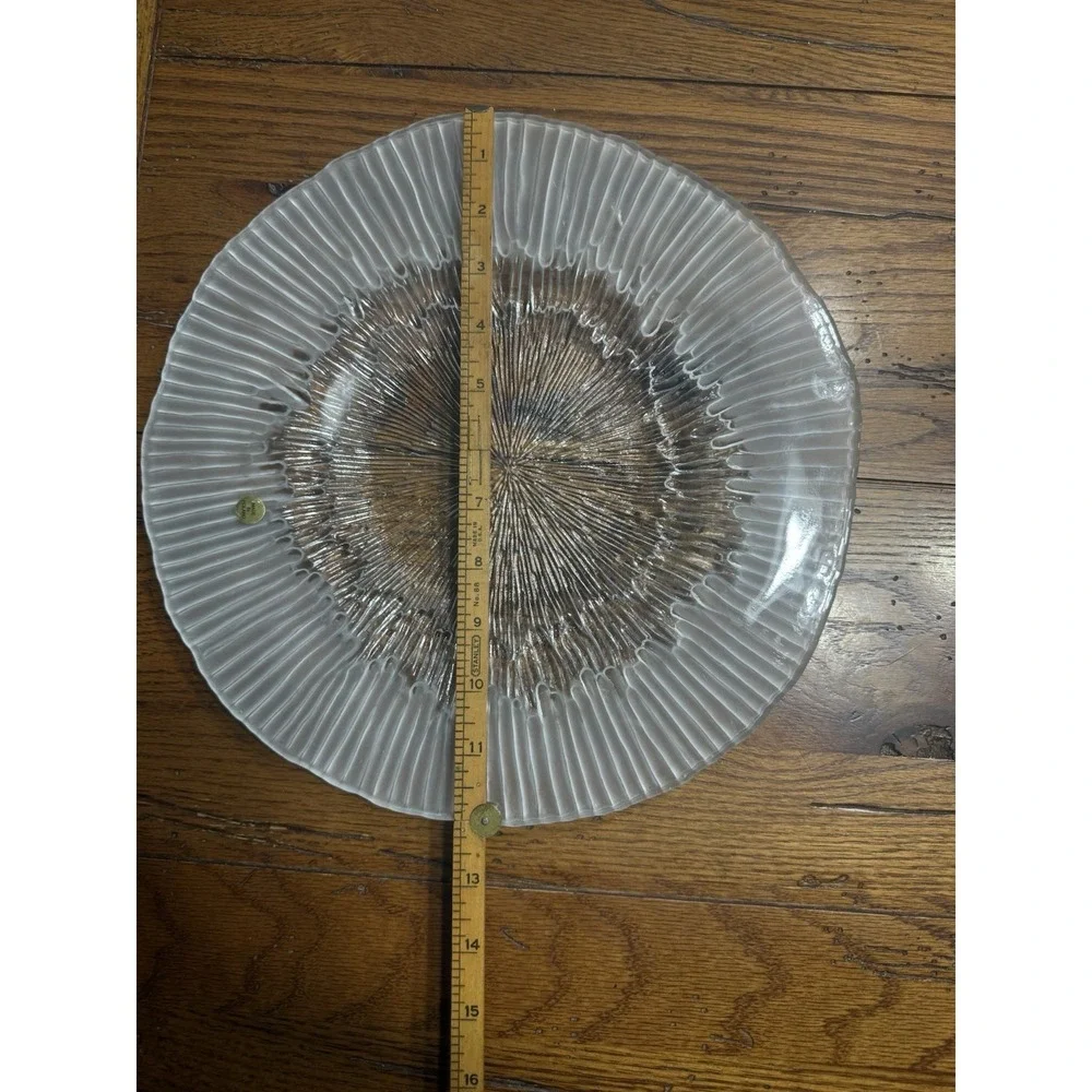House Of Lloyd Frosted Dinner‎ Plate 12 Inch Vintage Made in Poland VHTF NOS